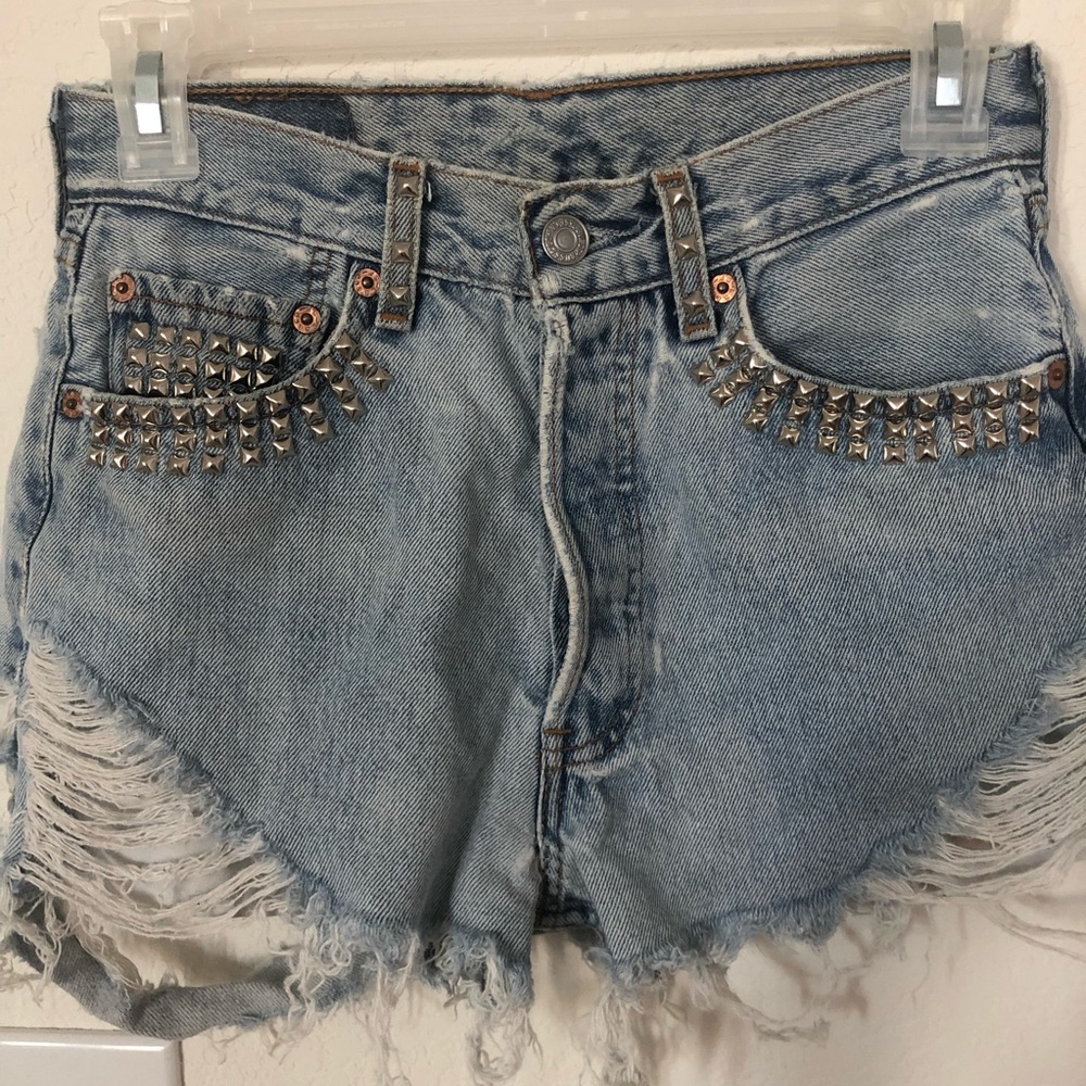 Urban Outfitters High Waisted Distressed Shorts